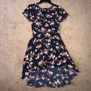 Navy Flower Dress